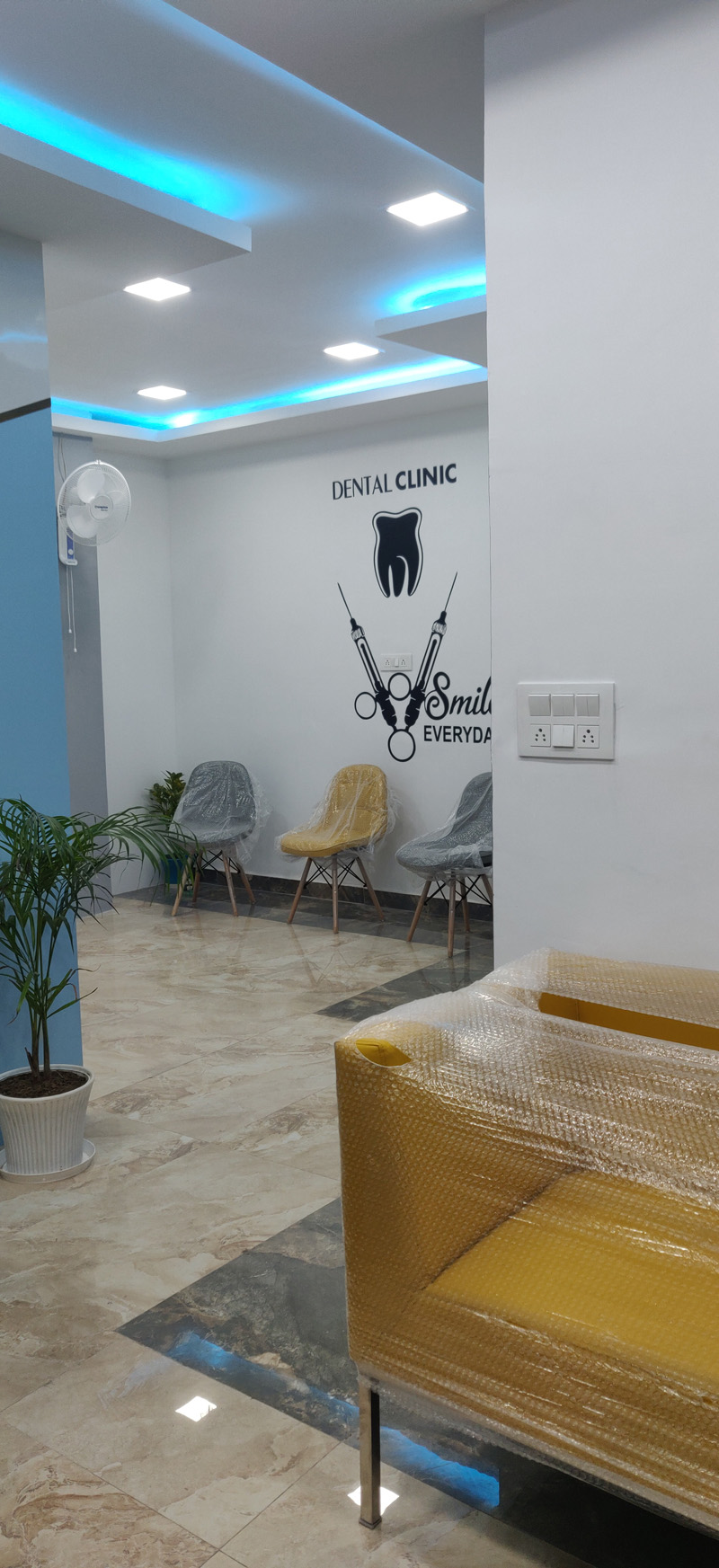 Elegant dental studio interior design project