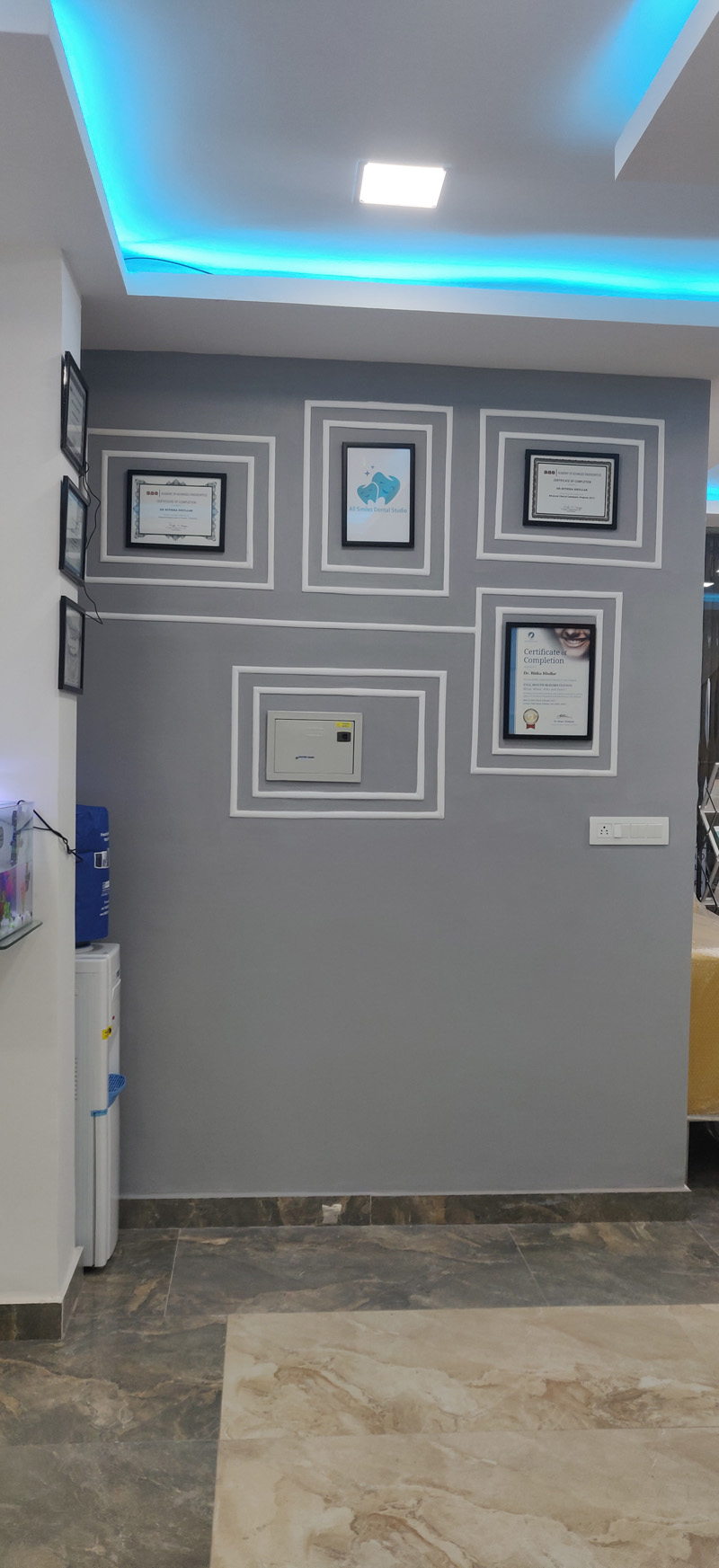 Elegant dental studio interior design project