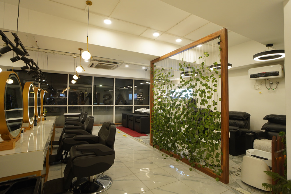 Elegant salon design project by Interiors by AD