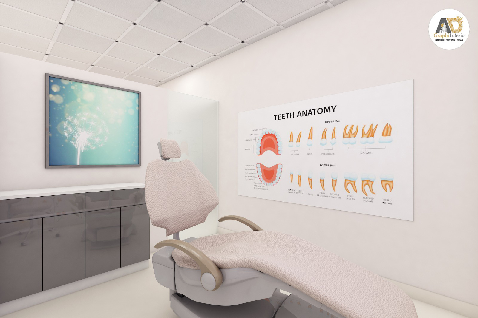 Luxury dental clinic interior designed by Interiors by AD