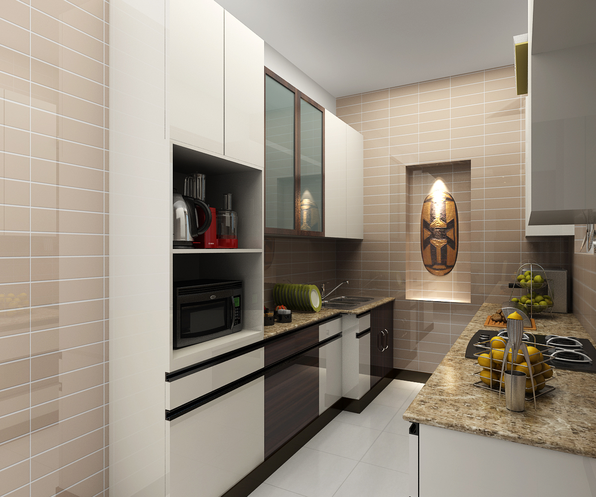 Contemporary kitchen interior design Gurugram