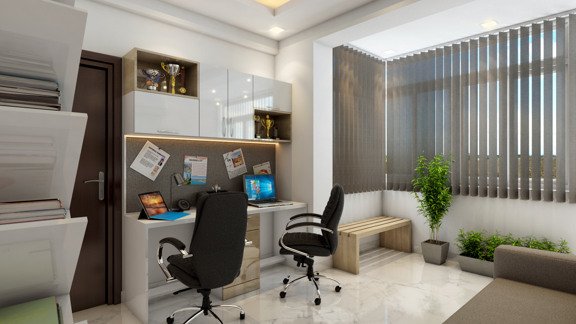 Luxury master bedroom interior design in Ghaziabad