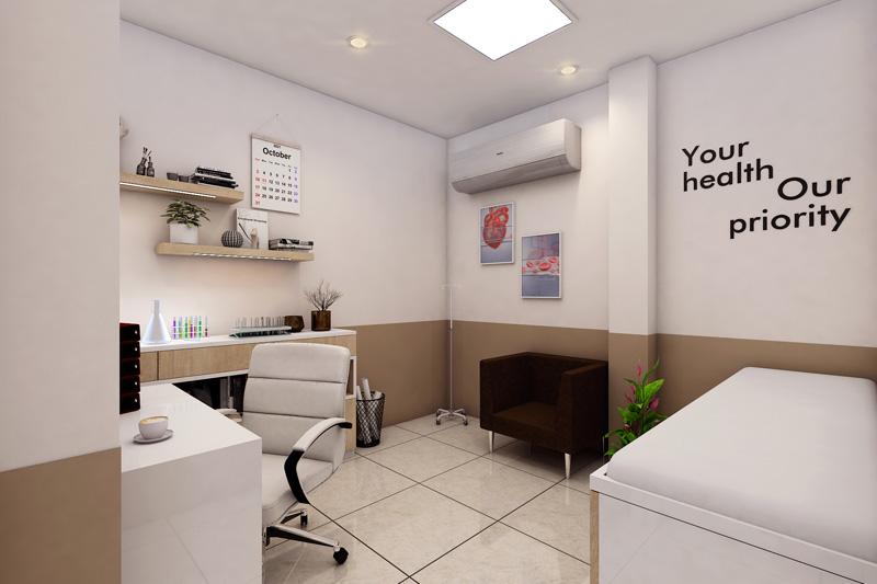 Ergonomic dental space design at Max Care Clinic