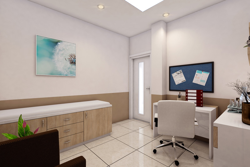 Calm and patient-centric clinic interior design