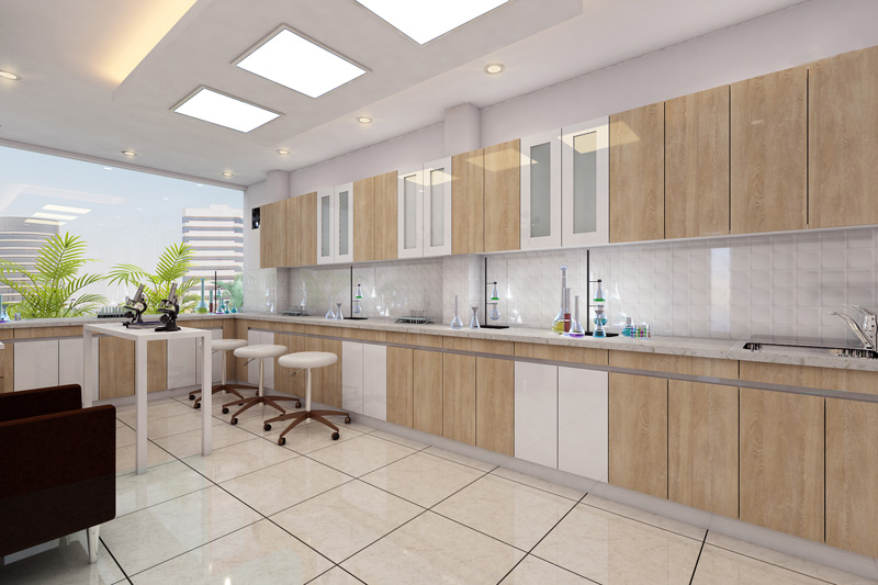 Minimalistic healthcare interior design in Guwahati