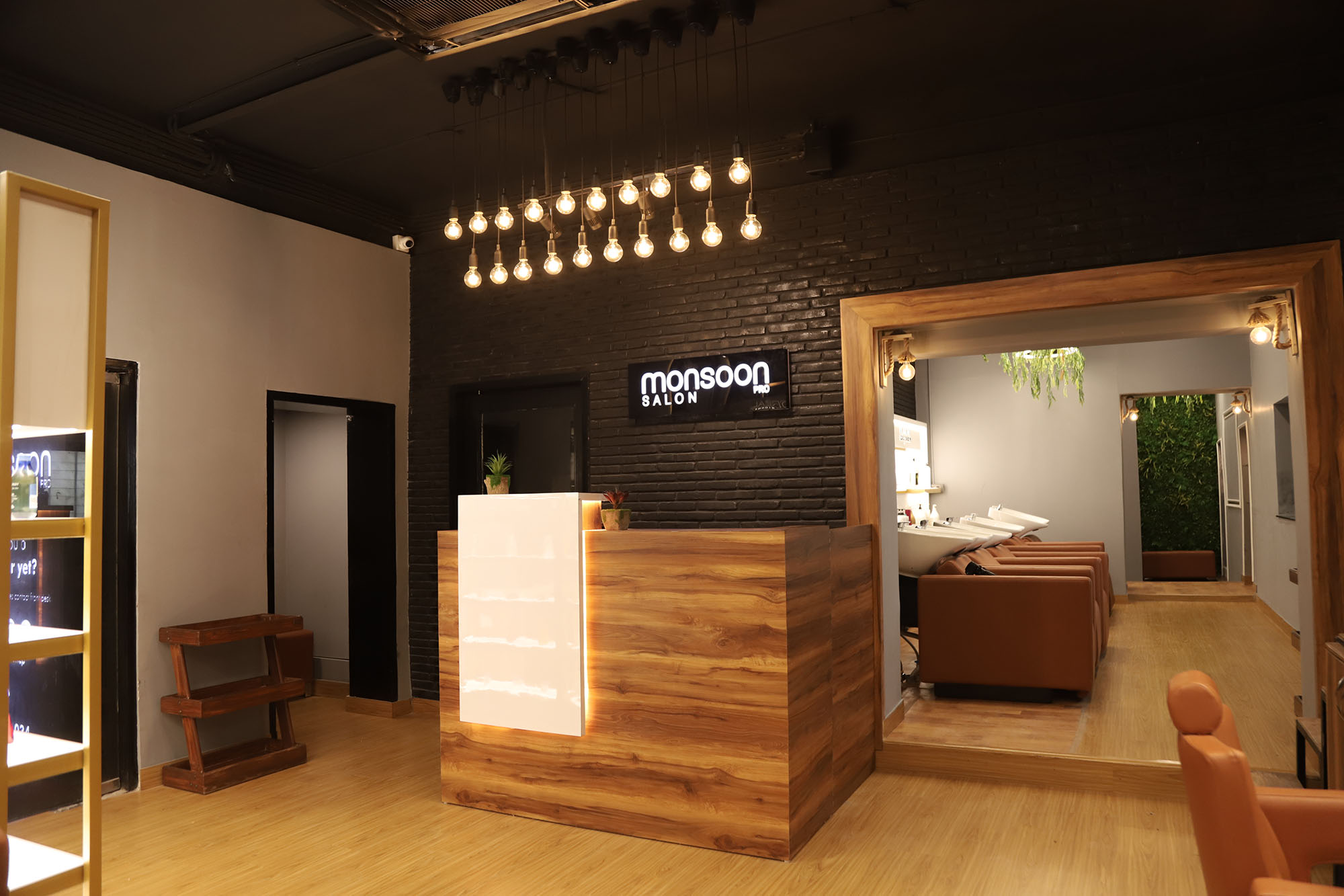 Elegant salon interior designed by Interiors by AD